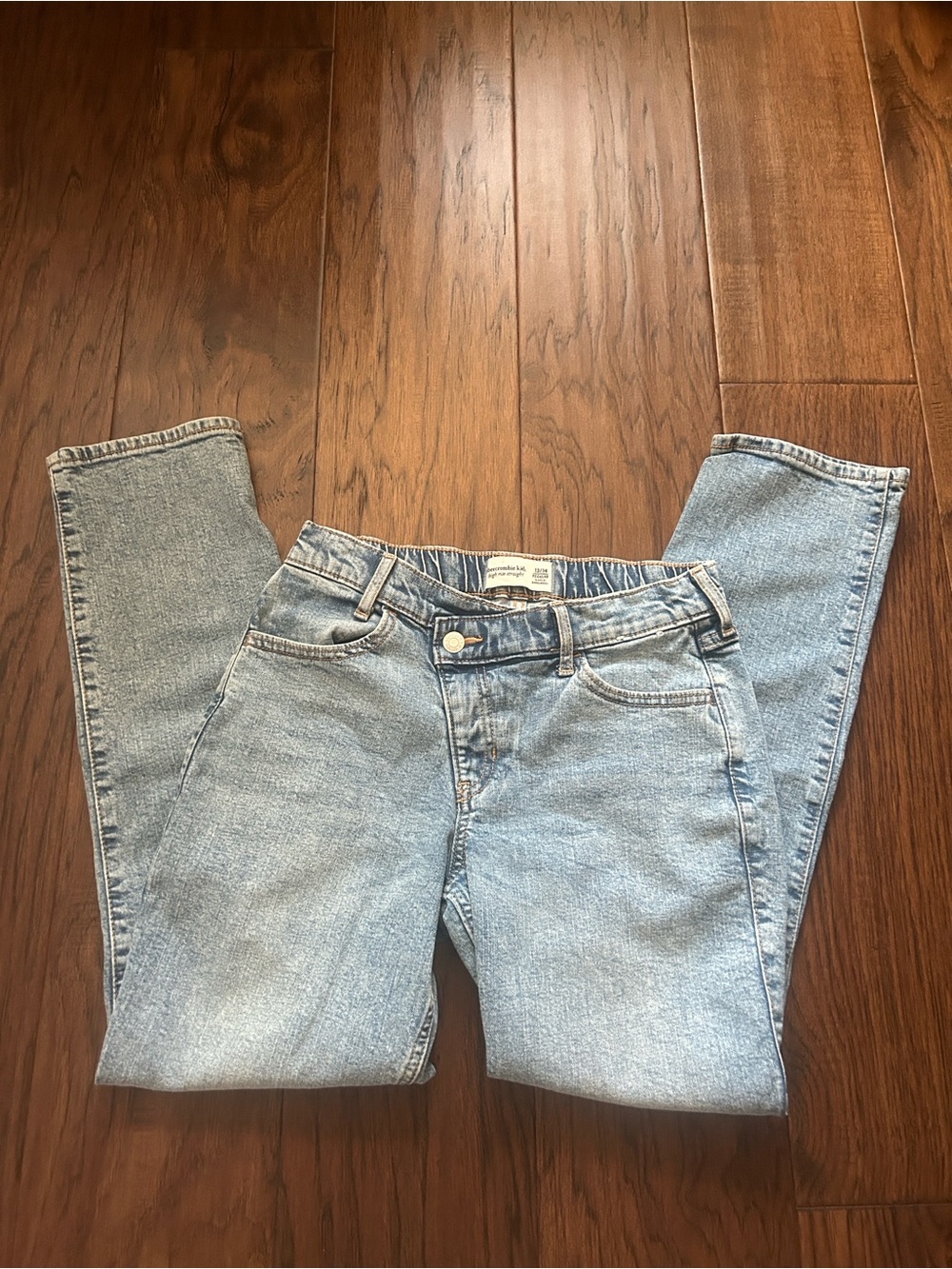 Light Wash Kids Straight High-Rise Jeans